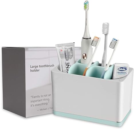 Kitchenhoney Zahnburstenhalter Multifunktional Badezimmer Zahnpasta Zahnburste Organizer Stander Fur Elektrische Zahnburste Zahnpasta Kamm Rasierer Large Amazon De Kuche Haushalt