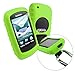 Tuff-Luv Silicone Gel Skin Case & Screen Cover for Garmin Golf Approach G6 / G7 - Green