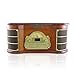 Bluetooth Compatible Classic Vintage Turntable – Retro Wood Record Player Speaker System w/ 3-Speed, CD, Cassette, Convert Vinyl to MP3, AUX, USB, AM FM Radio, Headphone Jack, Remote – Pyle PTCD54UBthumb 1