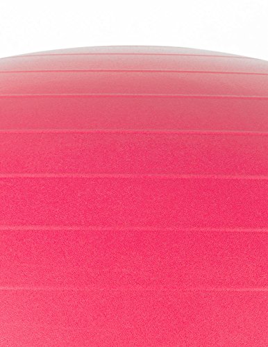 Burst Resistant Yoga/Exercise Ball with Pump, Red 75 cm Diameter