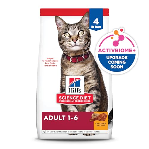 HILL’S SCIENCE DIET ADULT CHICKEN RECIPE DRY CAT FOOD 4 LBS.