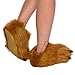 Silver Lilly Bear Paw Animal Slippers (Brown, M)
