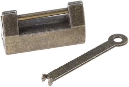 Cerradura de candado de latón retro de 1 pieza de hierro antiguo para