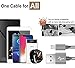 iPhone Charger Lightning Cable and Micro USB Cable 2 in 1 Dual Charging Cable iPhone and Android Charger 3.28ft Nylon Braided Charging Cord Data Sync Cable for iPhone/iPad/iPod/Samsung/HTC/LG