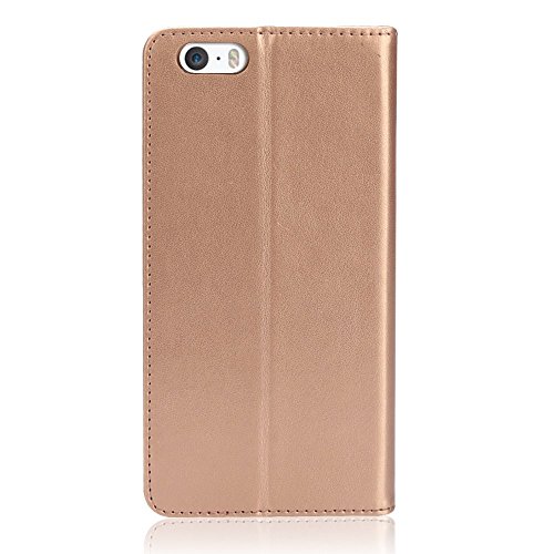 image for iPhone SE Case, iPhone 5S Case, IPHOX Magnetized Closure Card Slots Mo