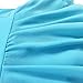 TiaoBug Girls' Sheer Ruffle Short Sleeve Tutu Skirted Ballet Dress Gymnastic Leotard for Dance/Ballet/Trainning Size 3-4 Blue