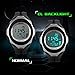 Men Sports Digital Watch, Fashion Casual Wristwatches Temperature Multifunction Waterproof Wrist Watch PU Rubber Strap Water-resistant Thermometer