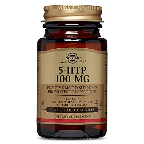 Solgar 5-HTP Vegetable Capsules, 100 mg, 30 Count