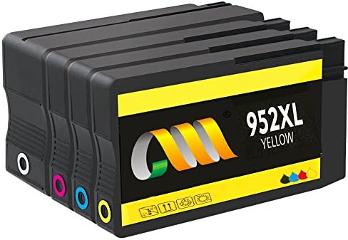 CMCMCM 952XLRemanufactured 952 XL Ink Cartridges Replacements Work For OfficeJet Pro 8710 8720 8740 Officejet 8730 7720 8210 8216 7740 8715 8725 8702 (1 Black,1 Cyan,1 Magenta,1 Yellow) High Yield