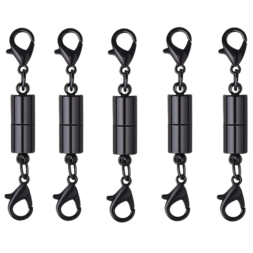 Photo 1 of 10 Pack Black Magnetic Lobster Clasp Jewelry Necklace Bracelet