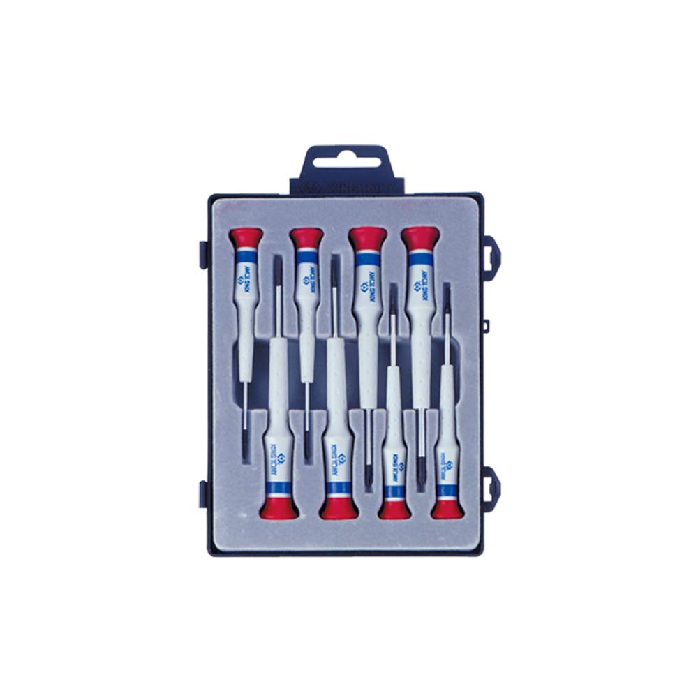 KING TONY 32108MR Precision Screwdriver Set, 8 Pieces