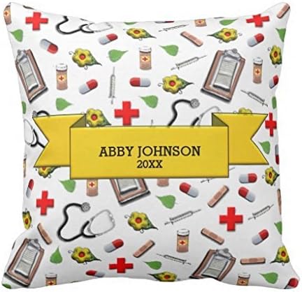 nurse personalized graduation gifts throw pillow