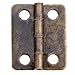 Dophee 5Pcs Retro Design Decorative Cabinet Jewelry Box Wooden Box Latch Hasps Buckle and 10Pcs Vintage Bronze Hinges and 60 Screws-Antique Bronze