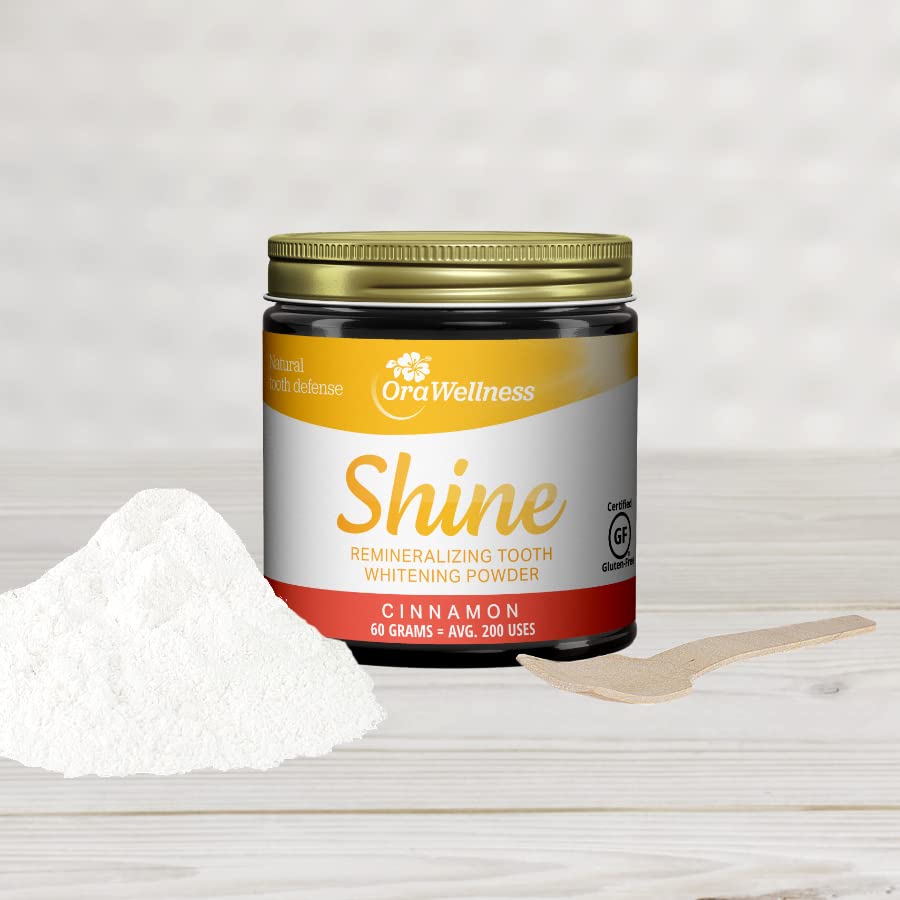 OraWellness Shine Remineralizing Tooth Powder with Hydroxyapatite