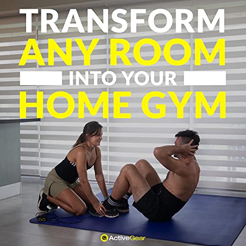 ActiveGear Large Exercise Mat 6 x 6 ft 7mm Thick Premium Square Workout