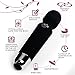Wireless Wand - Waterproof Rechargeable for Body - Back Neck Sport Massage - Black Travel Friendly - Multi Speed 8-10 Magic Vibrating Patterns - Personal Quiet Mini