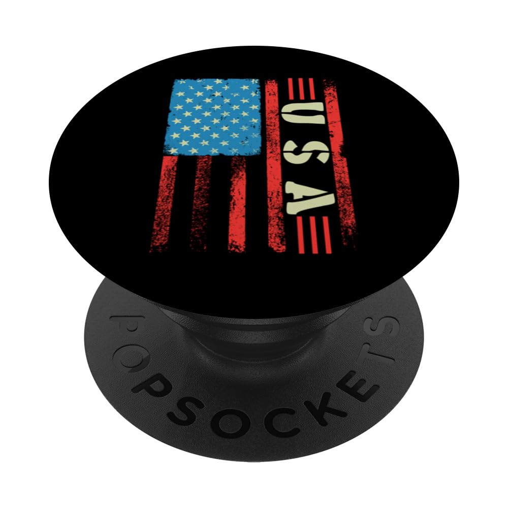 USA American Patriot US Flag Patriotic 4th Of July America PopSockets Swappable PopGrip