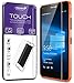 Fosmon Microsoft Lumia 640 Tempered Glass Screen Protector - TOUCH 0.26mm ULTRA THIN (Shatter Proof | Oleophobic Coating) HD Clear Glass Screen Protector for Microsoft Lumia 640-1 Pack