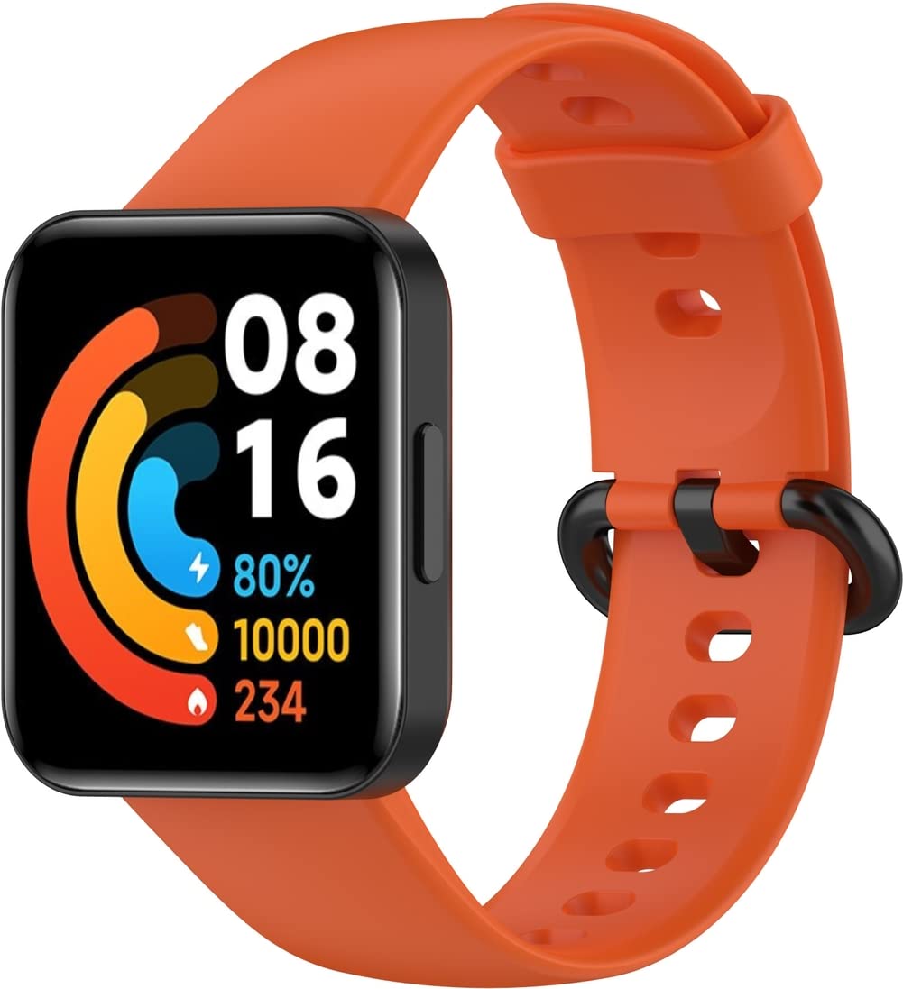 Chainfo compatible with Xiaomi MI Watch lite 2 / Redmi Watch 2 Watch Strap, Soft Silicone Classic Sport Replacement Watch Band (Pattern 3)