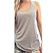 Gillberry Women Summer Lace Vest Top Short Sleeve Blouse Casual Tank Top T-Shirt (S) Gray
