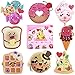 Unomor Valentine's Day Cards for Kids 32PCS - 8 Patterns & Scents, Scratch and Sniff Exchange Cards for School Supplies Children Party Favors, Envelopes Included