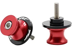 LANQIAN M6 Motorcycle CNC Swing arm Sliders Spools Stand Screw for YZF R1 R1M Rf3 R6 R7 R25 R15 R125 600R Red