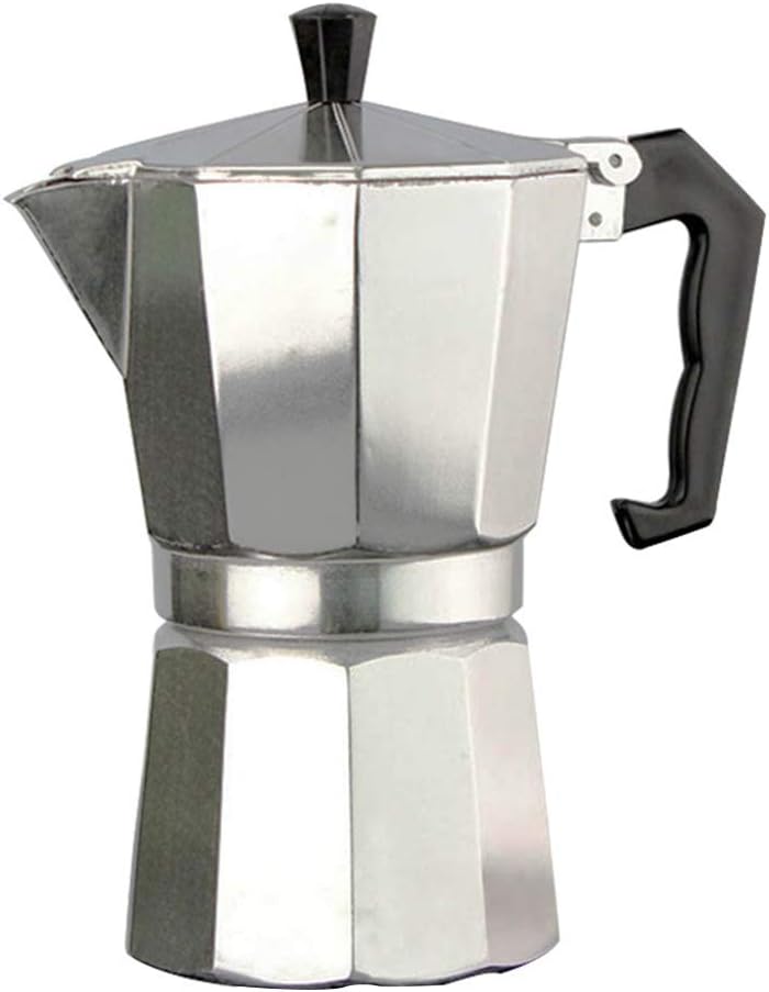 Youlin - Cafetera italiana de acero inoxidable con asa, ver imagen ...