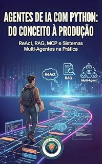 Livro Agentes de IA com Python: Do Conceito à Produção: ReAct, RAG, MCP e Sistemas Multi-Agentes na Prática