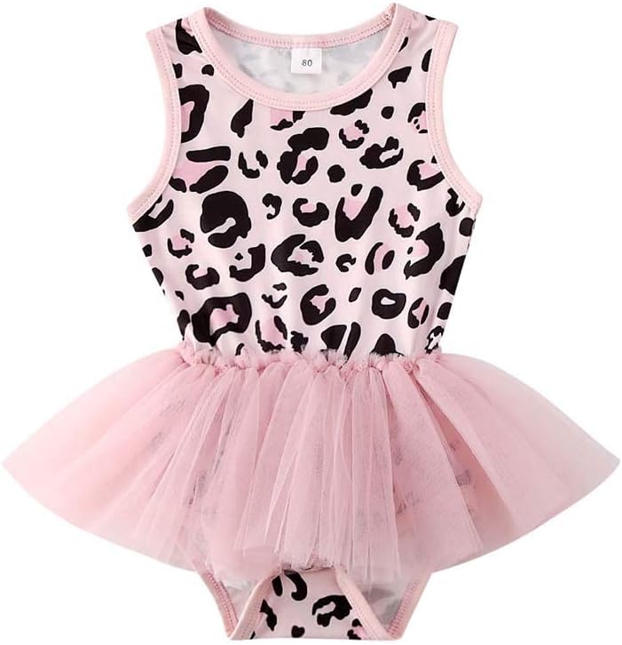 Newborn Baby Girl Romper Jumpsuit Bodysuit Tutu Lace Dress Summer Clothes Outfit with Headband 0-24M