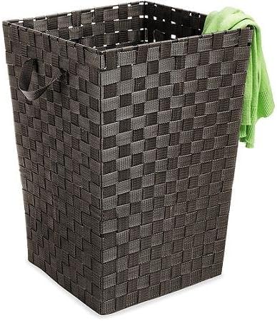 Whitmor Woven Strap Hamper, Espresso