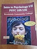 Paperback Intro to Psychology Psyc 105/106 (Brookdale Community College) Book