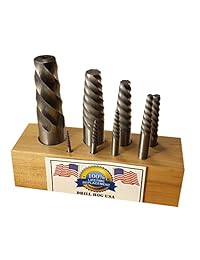 Drill Hog EE. UU. 8 pieza espiral Easy Out Set Ronda Tornillo Extractor