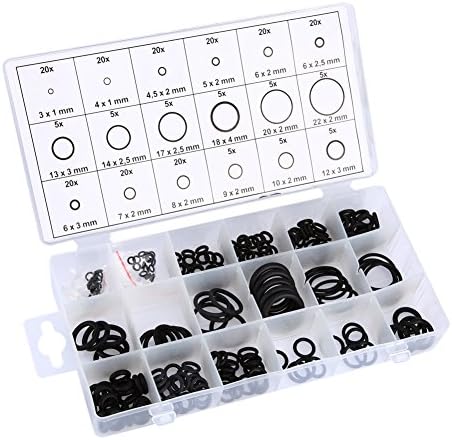 255pcs Rubber O-Ring Assortment Kit Washer Seals Set for Car Vehicle Auto Repair