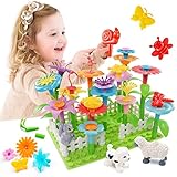 PREBOX Flower Building Toys Set for Toddler Girls