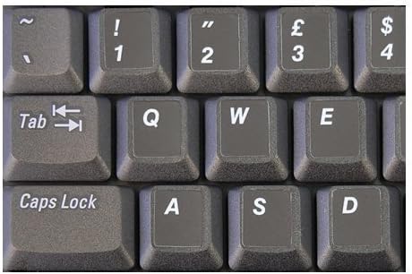 Notebooks Hqrp White English Usa Uk Qwerty Keyboard Stickers On Black Background For All Pc Laptops Keyboards Mice Input Devices Accessories Letsbookmypg Com