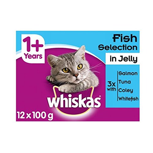 Whiskas 1+ Pouch Fish in Jelly 12Pk ยฃ3.75 | 12X100GM x 4