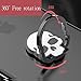 Urberry Phone Ring Stand Holder, Skull Printed Adjustable Universal Smartphones Grip Kickstand Holder (Black)