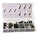 CSLU 106pcs Alloy Steel Socket Cap Screws Hex Head Bolt Assortment Kit with Box, M4 M5 M6 M8 M10 Thread Metric Size, Black Oxide Finish