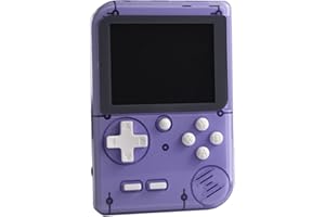RFETOMAX Retro Mini Game Machine with 400 Classical FC Games Handheld Game Console 2.8-Inch Color Screen Support for TV Output , Presents Birthday for Kids, Adults (Purple)