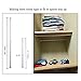 GOODUSCN 6 Pack Tension Rods, Adjustable Spring Steel Cupboard Bars Rod Curtain Rods, Extendable Width 15.7