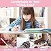 Cat Pens, 12 Pcs Cute Pens Japanese Kawaii Cat Gel Pen w/Pink Pen Case, 0.38mm Black Ink Pens for Stationary School Office Supplies, Ideal Cat Lover Gifts for Women