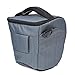Evecase Camera Case Digital SLR/DSLR Professional Camera Shoulder Holster Bag for Compact System, Hybrid, Mirrorless, Micro 4/3 and High Zoom Camera - Gray
