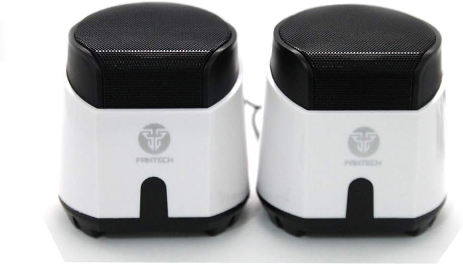 PC Speakers for Desktop, Laptop Mac, 2.0 Channel Stereo Computer Speaker,USB Powered Multimedia Speaker for TV, Notebook,3W *3w Drivers and In-Line Volume Control (White)