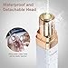 Facial Hair Removal for Women,Painless Women's Hair Remover, Waterproof Face Trimmer for Women with Built-in LED Light, Battery-Operated