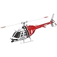 RC ERA 4CH C138 Bell206 6-Axis Gyro Stabilized, No-aileron Micro RC Single-Rotor Helicopter - 1/33 Scale Remote Control Helicopter, RC Aircraft RTF for Adults, Beginners (Red (YX-C138-RTF-R))