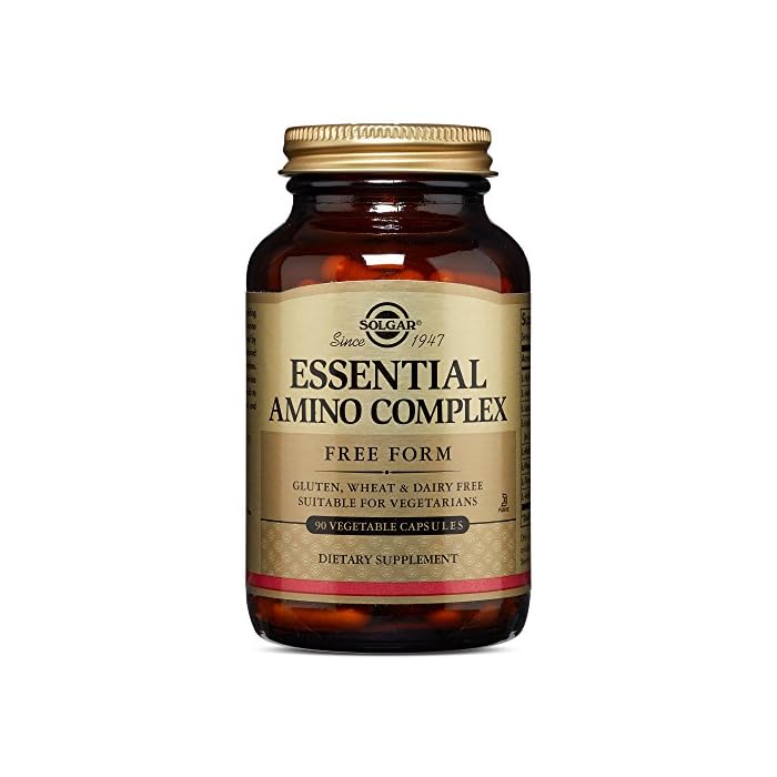 Solgar Essential Amino Complex, 60 Vegetable Capsules - Free Form Essential Amino Acids - Non-GMO, Vegan, Gluten Free…