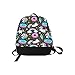 Unique Debora Custom Outdoor Shoulders Bag Fabric Backpack Multipurpose Daypacks for Adult with Design Seamless Pattern With Unicorns Donuts Rainbow