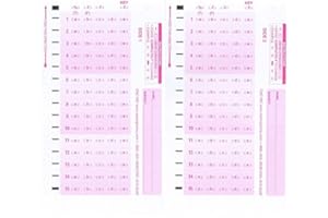 TESTINGFORMS TEST-815 Double Sided 815 15 Question Compatible Testing Forms (500 Sheet Pack)