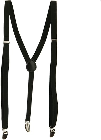 thin black suspenders