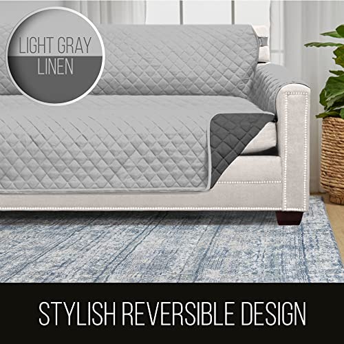 Sofa Shield Patented Couch Cover, Large Furniture Protector with Straps
